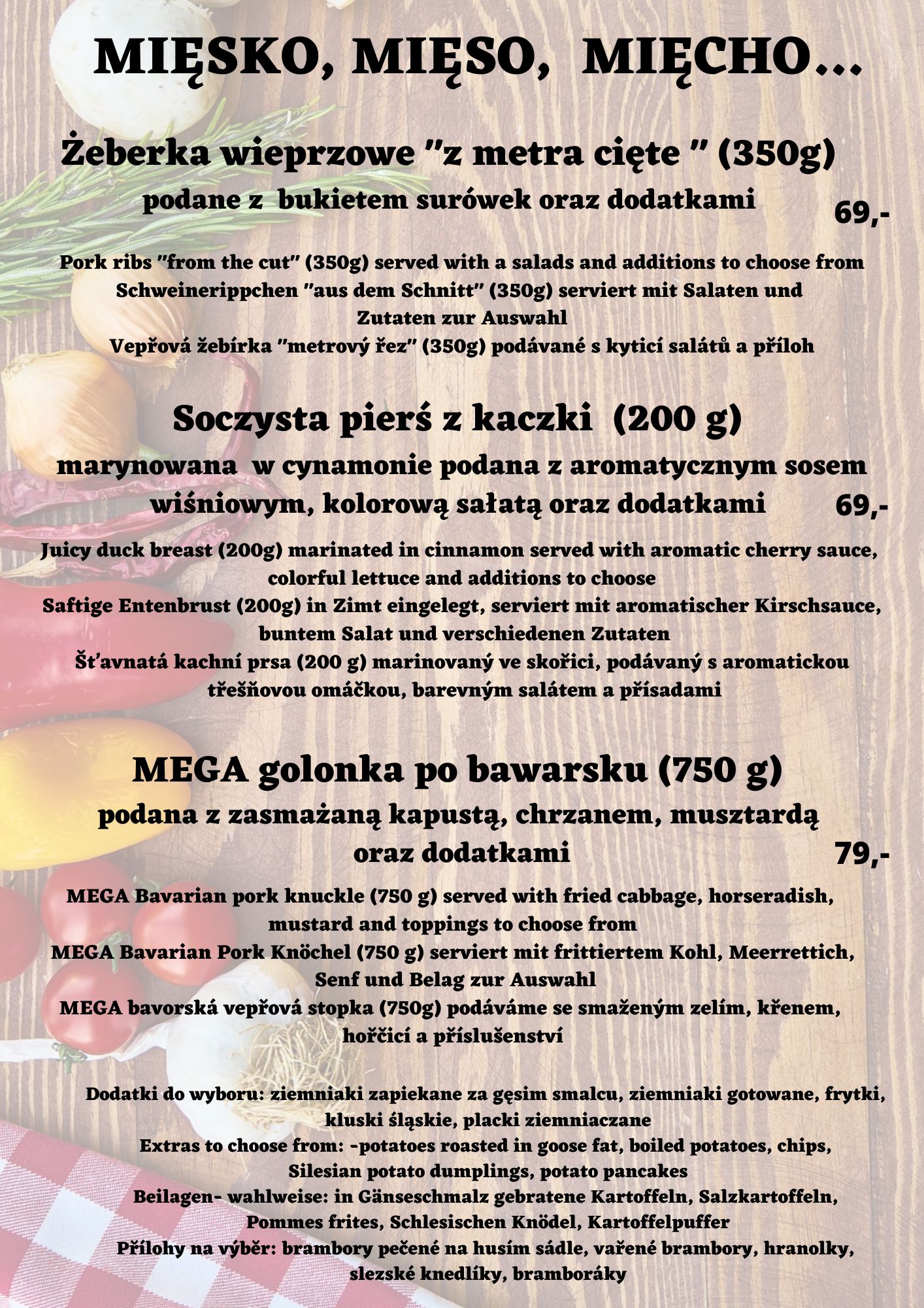 MIĘSKO, MIĘSO, MIĘCHO...